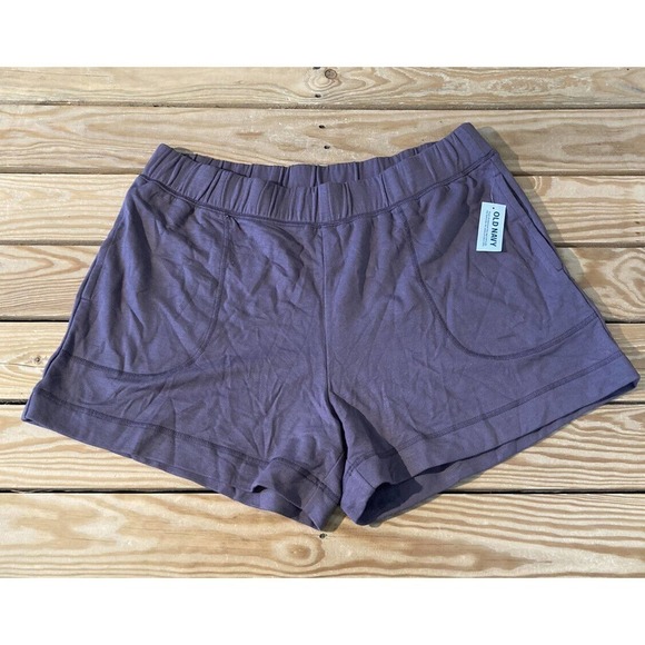 NWT Old Navy Sweat Shorts Size Large Women’s Purple - Picture 1 of 8